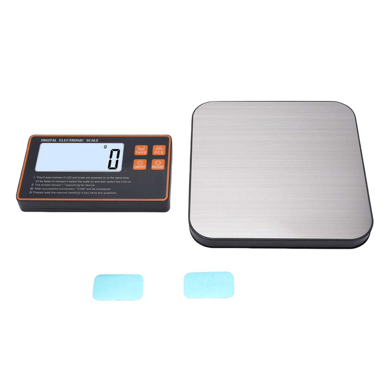 Wireless Kitchen Scale with Remote Display Stainless Steel Pan Magnetic Digital Electronic 15KG for
Wireless Kitchen Scale with Remote Display Stainless Steel Pan Magnetic Digital Electronic 15KG for