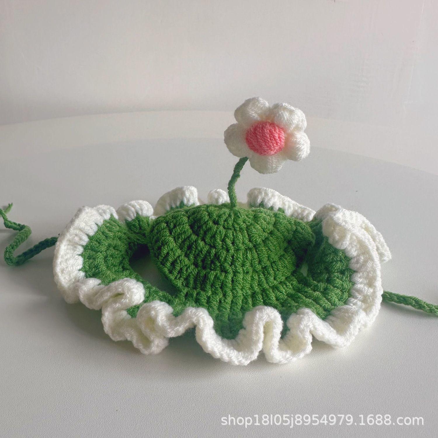 Handmade Crochet Pet Hat with Flower Design Soft Knit Cap for Small Pets Suitable for Various Occasions and Photoshoots S зелёный
Handmade Crochet Pet Hat with Flower Design Soft Knit Cap for Small Pets Suitable for Various Occasions and Photoshoots S зелёный