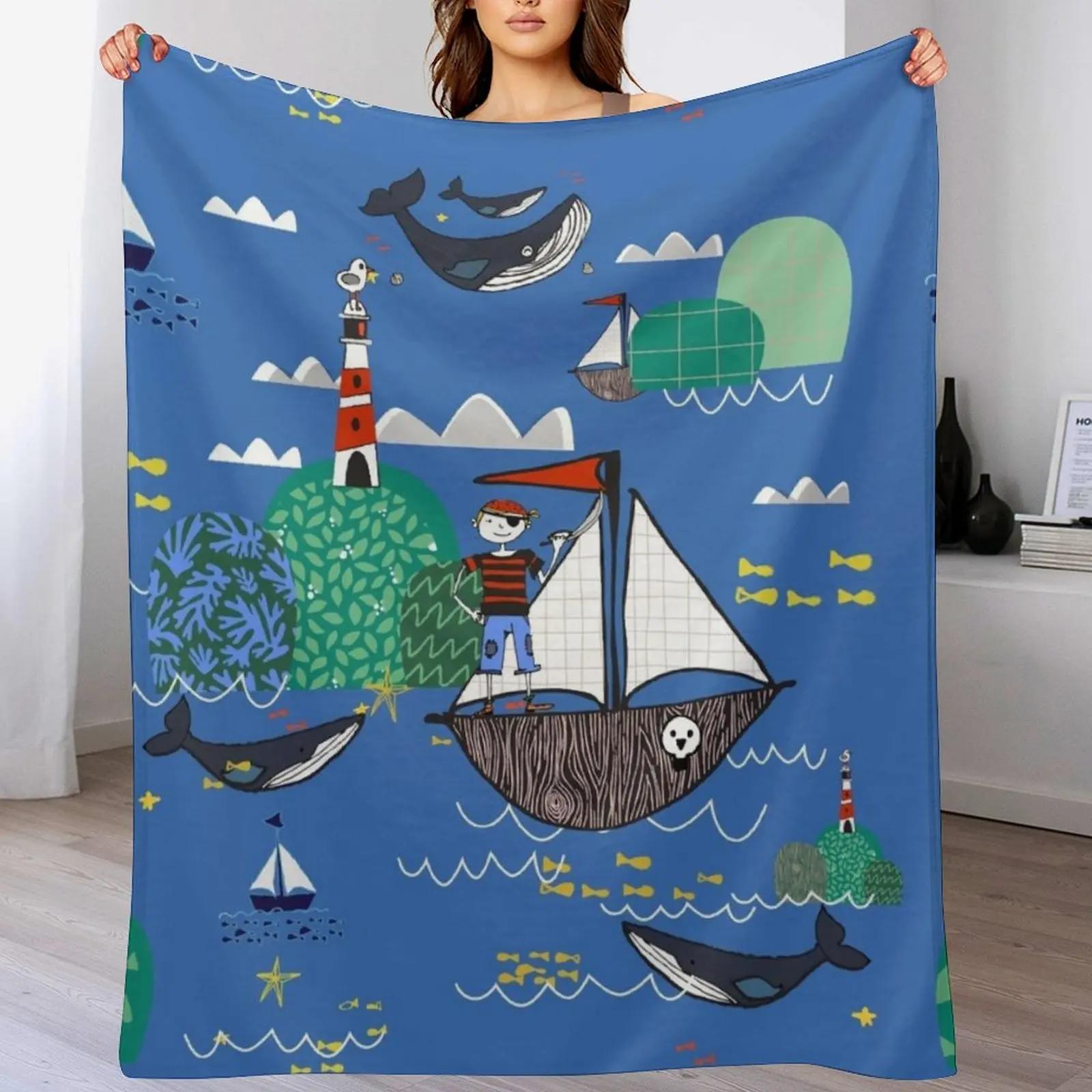 Pirates Ahoy Blue Throw Blanket Soft Cozy Blanket for Pet Kids Adults 102x76cm(40x30in)
Pirates Ahoy Blue Throw Blanket Soft Cozy Blanket for Pet Kids Adults 102x76cm(40x30in)