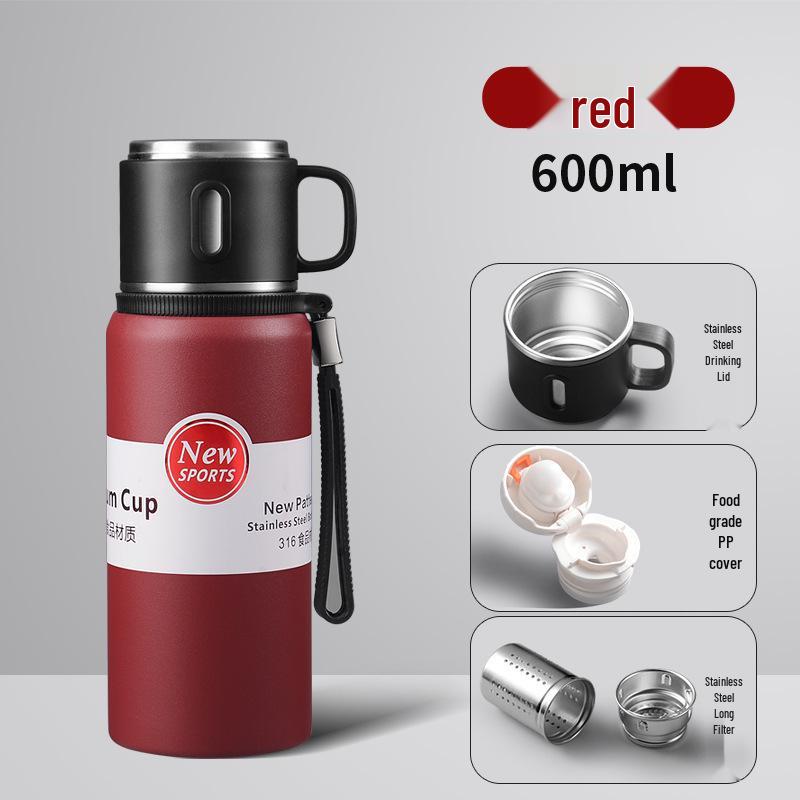 Премиальный термос из нержавеющей стали 316 с разделителем для чая, большой вместимости, с удобной ручкой, дизайн, подходящий для автомобиля As shown in the picture
Премиальный термос из нержавеющей стали 316 с разделителем для чая, большой вместимости, с удобной ручкой, дизайн, подходящий для автомобиля As shown in the picture