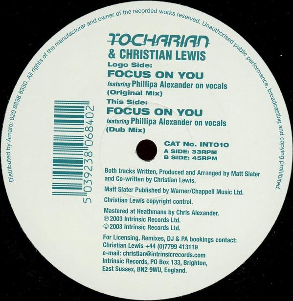12inch Record TOCHARIAN & CHRISTIAN LEWIS - Focus On You INT010 Intrinsic Recor 2003 UK Dance & Electronica Used
12inch Record TOCHARIAN & CHRISTIAN LEWIS - Focus On You INT010 Intrinsic Recor 2003 UK Dance & Electronica Used