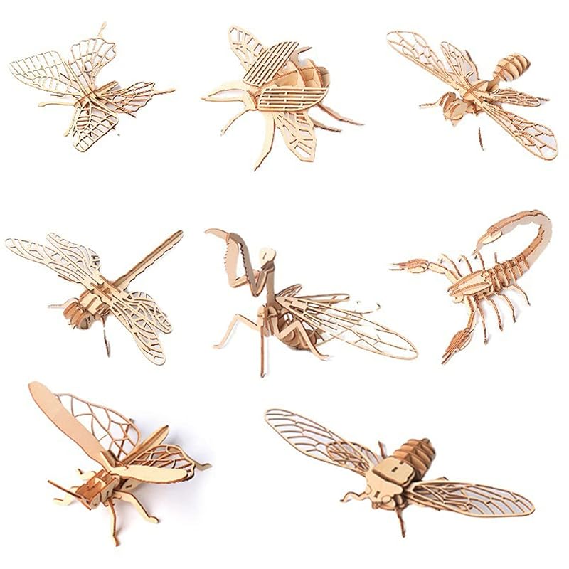Rimikuru three-dimensional insect wooden puzzle 3D 3D puzzle set colorless Crafts DIY child toys educational toys model insect
Rimikuru three-dimensional insect wooden puzzle 3D 3D puzzle set colorless Crafts DIY child toys educational toys model insect