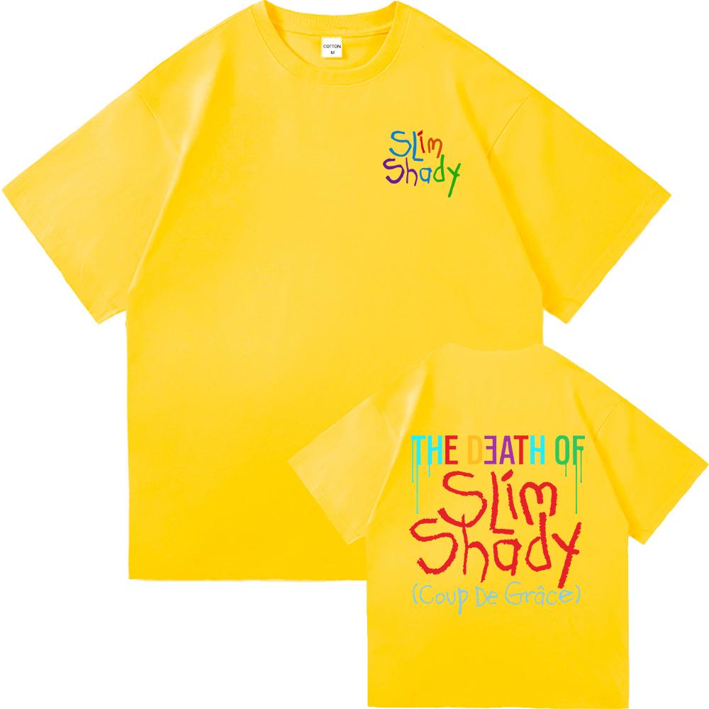 Eminem Футболка The Death of Slim Shady Новая Мода Мужская Хип-Хоп Футболка с Принтом Букв Унисекс Высокое Качество Ретро Хлопковые Футболки 4XL
Eminem Футболка The Death of Slim Shady Новая Мода Мужская Хип-Хоп Футболка с Принтом Букв Унисекс Высокое Качество Ретро Хлопковые Футболки 4XL