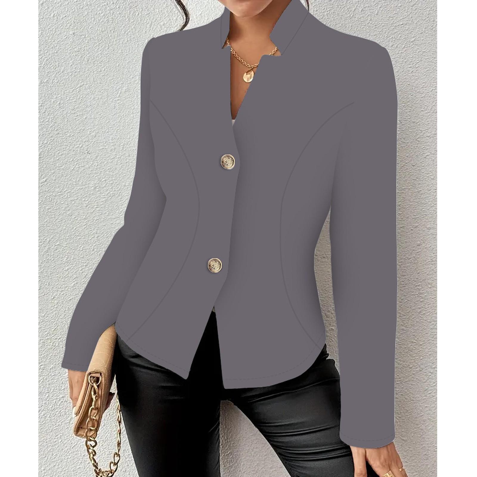 Женский повседневный однотонный приталенный пиджак с воротником на двух пуговицах и скошенными углами, с длинными рукавами XL
Женский повседневный однотонный приталенный пиджак с воротником на двух пуговицах и скошенными углами, с длинными рукавами XL
