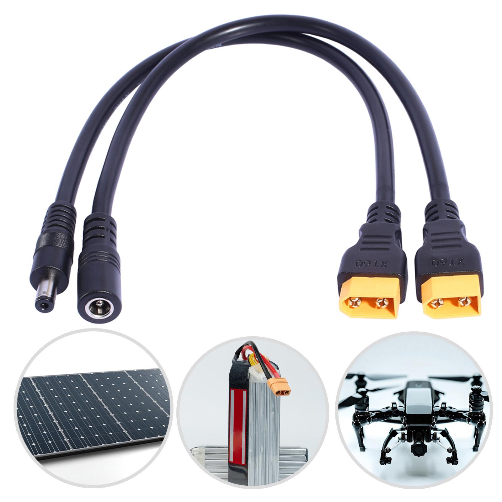 Кабель для заряджання XT60 від папа до 5,5x2,1 мм/5,5x2,5 мм для FPV-моніторів, сонячної панелі, віддаленого акумулятора, дронів 5525F
Кабель для заряджання XT60 від папа до 5,5x2,1 мм/5,5x2,5 мм для FPV-моніторів, сонячної панелі, віддаленого акумулятора, дронів 5525F