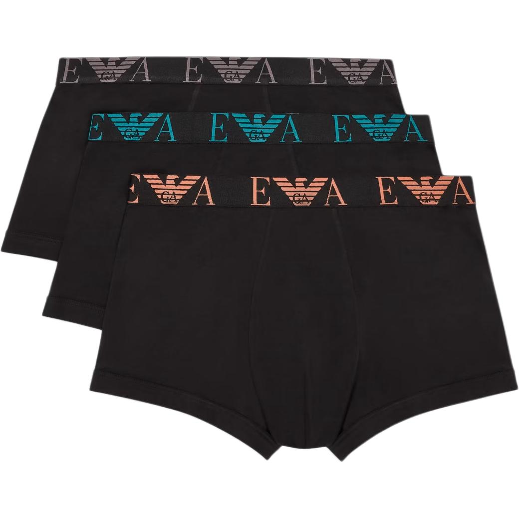 Emporio Armani Color Block Logo Boxer Briefs 3-Pack Men underwear Black EM000259-AF10778-MC061 L
Emporio Armani Color Block Logo Boxer Briefs 3-Pack Men underwear Black EM000259-AF10778-MC061 L