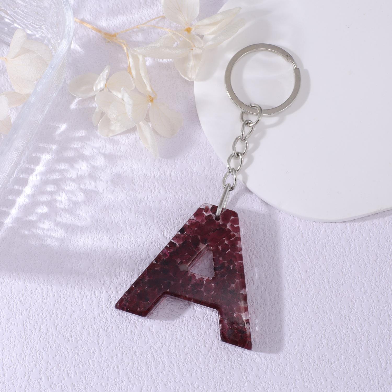 Fashion Pomegranate Dark Red 26 English Letters Acrylic Keychain Pendant Holiday Style Personalized Decoration
Fashion Pomegranate Dark Red 26 English Letters Acrylic Keychain Pendant Holiday Style Personalized Decoration