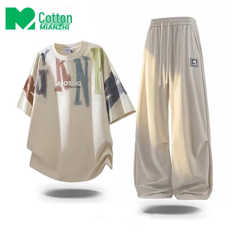 Men s Summer Cotton Blend Round Neck Two-Piece Set L
Men s Summer Cotton Blend Round Neck Two-Piece Set L