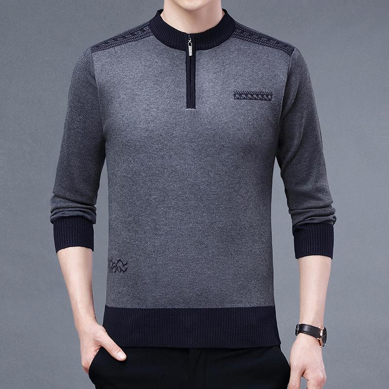 Men s Autumn/Winter Business Sweater: Thick Knit, Half-Zip, Printed Design for Middle-Aged Men 180/2XL (150-170 lbs) сірий колір
Men s Autumn/Winter Business Sweater: Thick Knit, Half-Zip, Printed Design for Middle-Aged Men 180/2XL (150-170 lbs) сірий колір