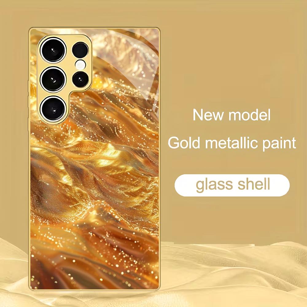 Golden sand texture electroplated glass phone case suitable for Samsung Galaxy S26 S25 S24 S22 S21 S20 FE/Ultra/Plus anti drop GalaxyS24FE
Golden sand texture electroplated glass phone case suitable for Samsung Galaxy S26 S25 S24 S22 S21 S20 FE/Ultra/Plus anti drop GalaxyS24FE