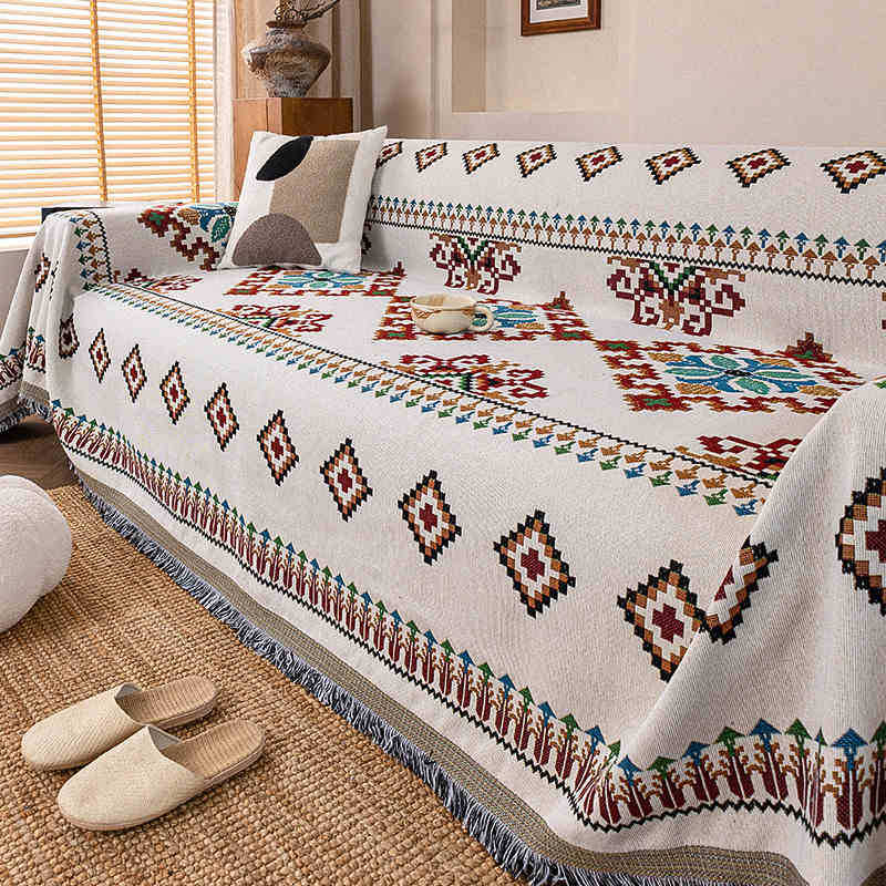 Роскошный плед для дивана в богемном стиле - Яркий жаккардовый трикотаж с кистями, Подходит для домашних животных, Подходит для диванов всех размеров: от одноместного до четырехместного 180*230cm
Роскошный плед для дивана в богемном стиле - Яркий жаккардовый трикотаж с кистями, Подходит для домашних животных, Подходит для диванов всех размеров: от одноместного до четырехместного 180*230cm