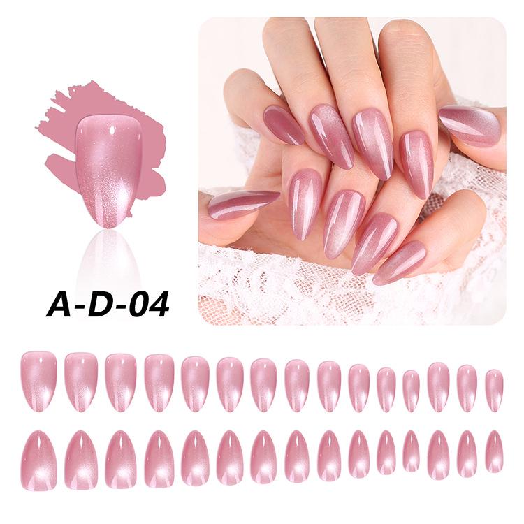 Peach Cat Eye Medium Long Solid Color False Nails - Oval Wearable Nail Art
Peach Cat Eye Medium Long Solid Color False Nails - Oval Wearable Nail Art