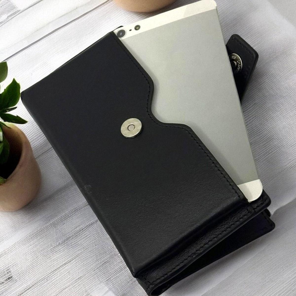 Lederax Genuine Leather Portfolio Card Holder Long Wallet with Phone Compartment LD513 чорний
Lederax Genuine Leather Portfolio Card Holder Long Wallet with Phone Compartment LD513 чорний