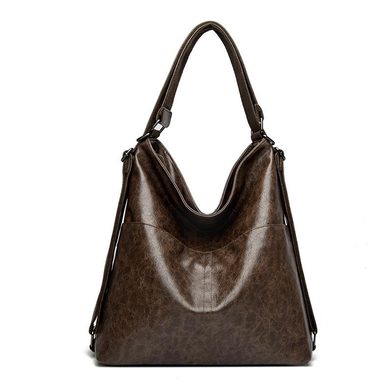 Универсальная сумка для поездок на работу и обратно на весну и лето, сумка через плечо на два плеча и одно плечо коричневый