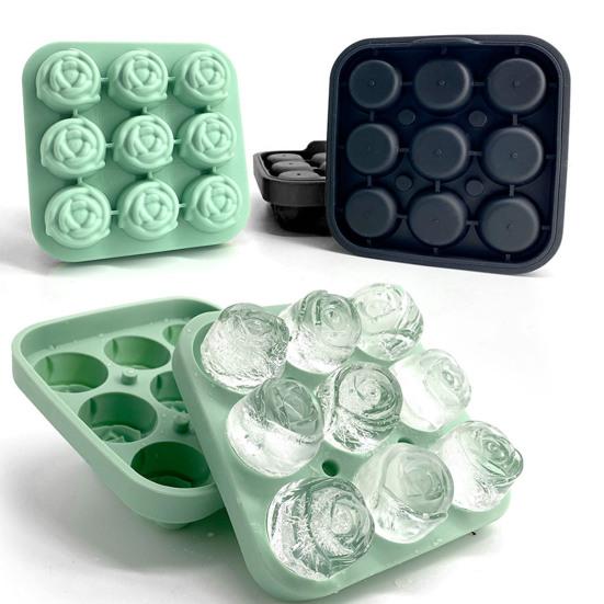 Ice Grid Mold Great No Odor Silicone Ice Cream Mold Cold Resistant 9 Grids Rose Ice Ball Mold Ice Cream Mold for Home
Ice Grid Mold Great No Odor Silicone Ice Cream Mold Cold Resistant 9 Grids Rose Ice Ball Mold Ice Cream Mold for Home