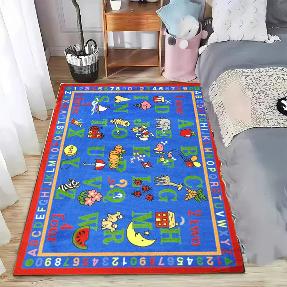 Kid s Educational Theme Rug ABC Kids Room Large Carpet Blue Based Stain-resistant & Non-slip Kids Play Mat Crawling Mat 40x60CM
Kid s Educational Theme Rug ABC Kids Room Large Carpet Blue Based Stain-resistant & Non-slip Kids Play Mat Crawling Mat 40x60CM