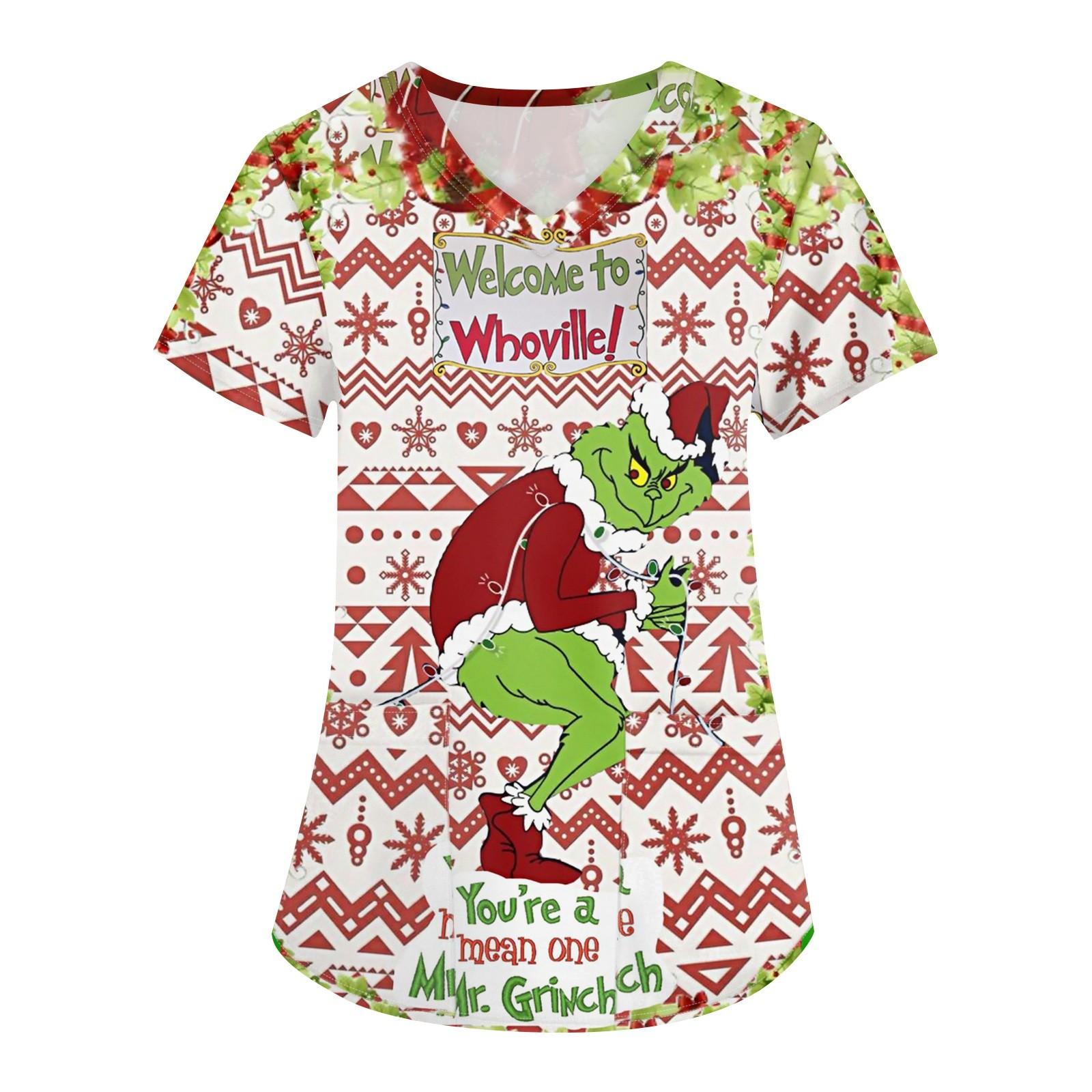 Женская рождественская печатная рабочая форма с V-образным вырезом и карманом, защитная рабочая форма S киноварь
Женская рождественская печатная рабочая форма с V-образным вырезом и карманом, защитная рабочая форма S киноварь