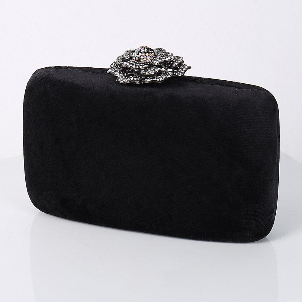Diamonds Flower Velvet Evening Bag Women New Elegant Chain Banquet Dress Clutch Bag Ladies Wedding Dinner Party Box Small Purses чёрный
Diamonds Flower Velvet Evening Bag Women New Elegant Chain Banquet Dress Clutch Bag Ladies Wedding Dinner Party Box Small Purses чёрный
