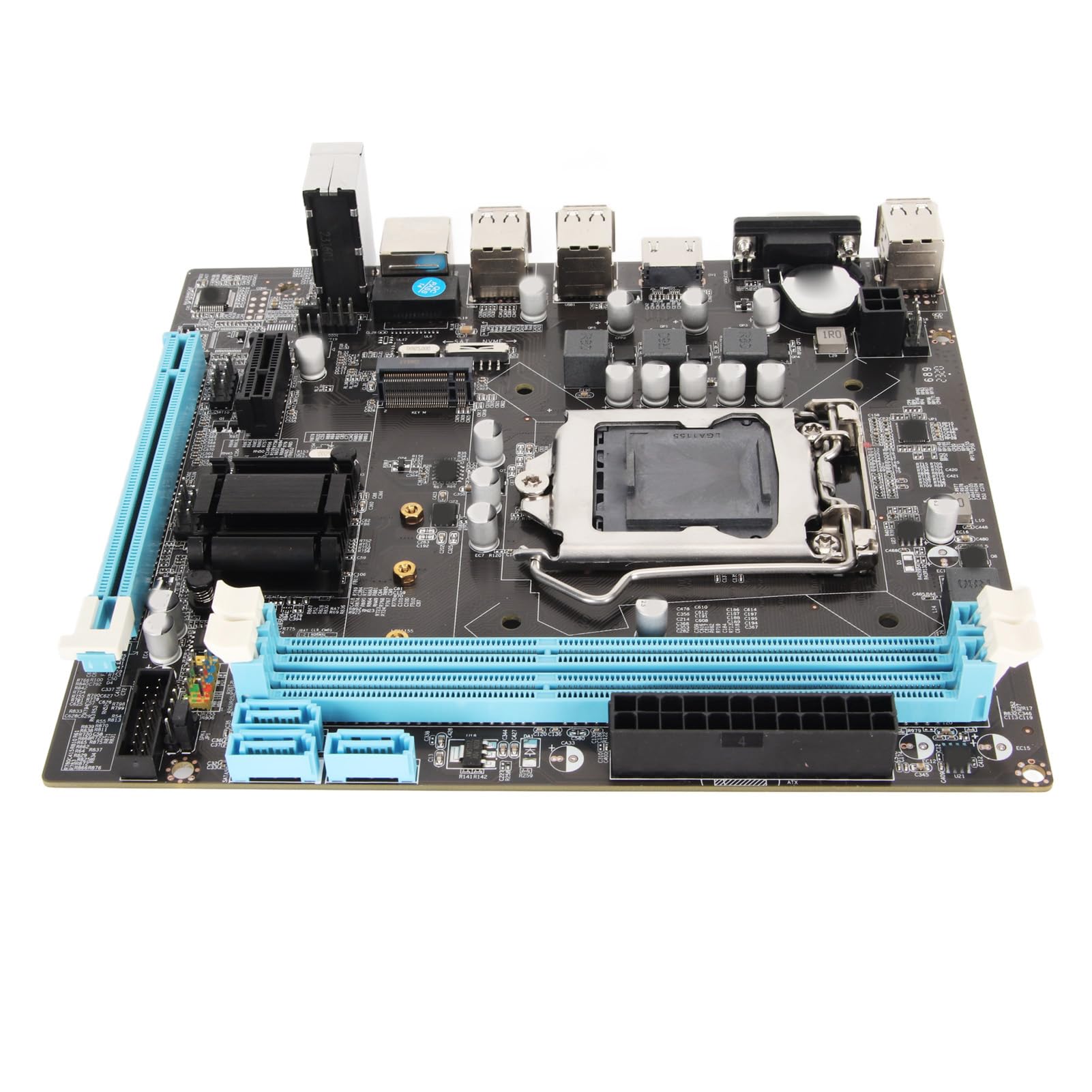 Micro ATX motherboard for LGA1155 dual channel NVMe HD VGA supports Celeron CPU socket, DDR3, M.2 NGFF, 3-phase power, output, i3/i5/i7, Pentium,
Micro ATX motherboard for LGA1155 dual channel NVMe HD VGA supports Celeron CPU socket, DDR3, M.2 NGFF, 3-phase power, output, i3/i5/i7, Pentium,