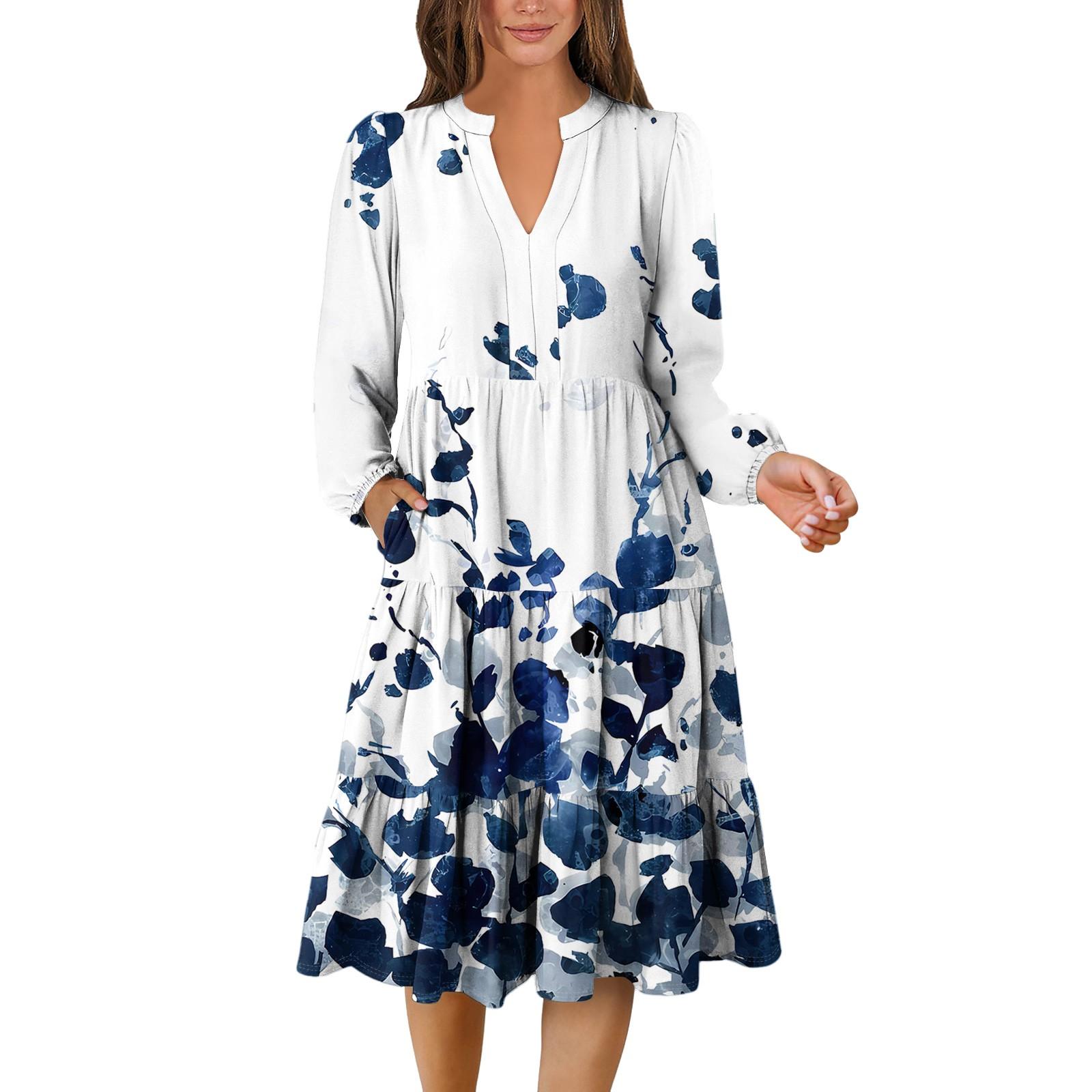 Женское платье с V-образным вырезом, многослойное, в богемном стиле, с длинным рукавом, с цветочным принтом S
Женское платье с V-образным вырезом, многослойное, в богемном стиле, с длинным рукавом, с цветочным принтом S