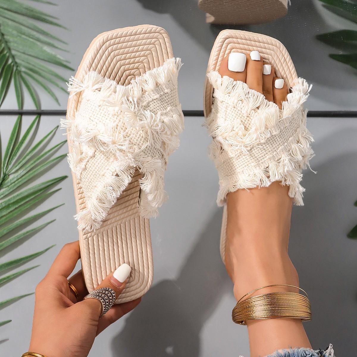 Богемные шлепанцы большого размера для женщин с подошвой из ЭВА, удобные и легкие, пляжные шлепанцы в этническом стиле для женщин 36
Богемные шлепанцы большого размера для женщин с подошвой из ЭВА, удобные и легкие, пляжные шлепанцы в этническом стиле для женщин 36