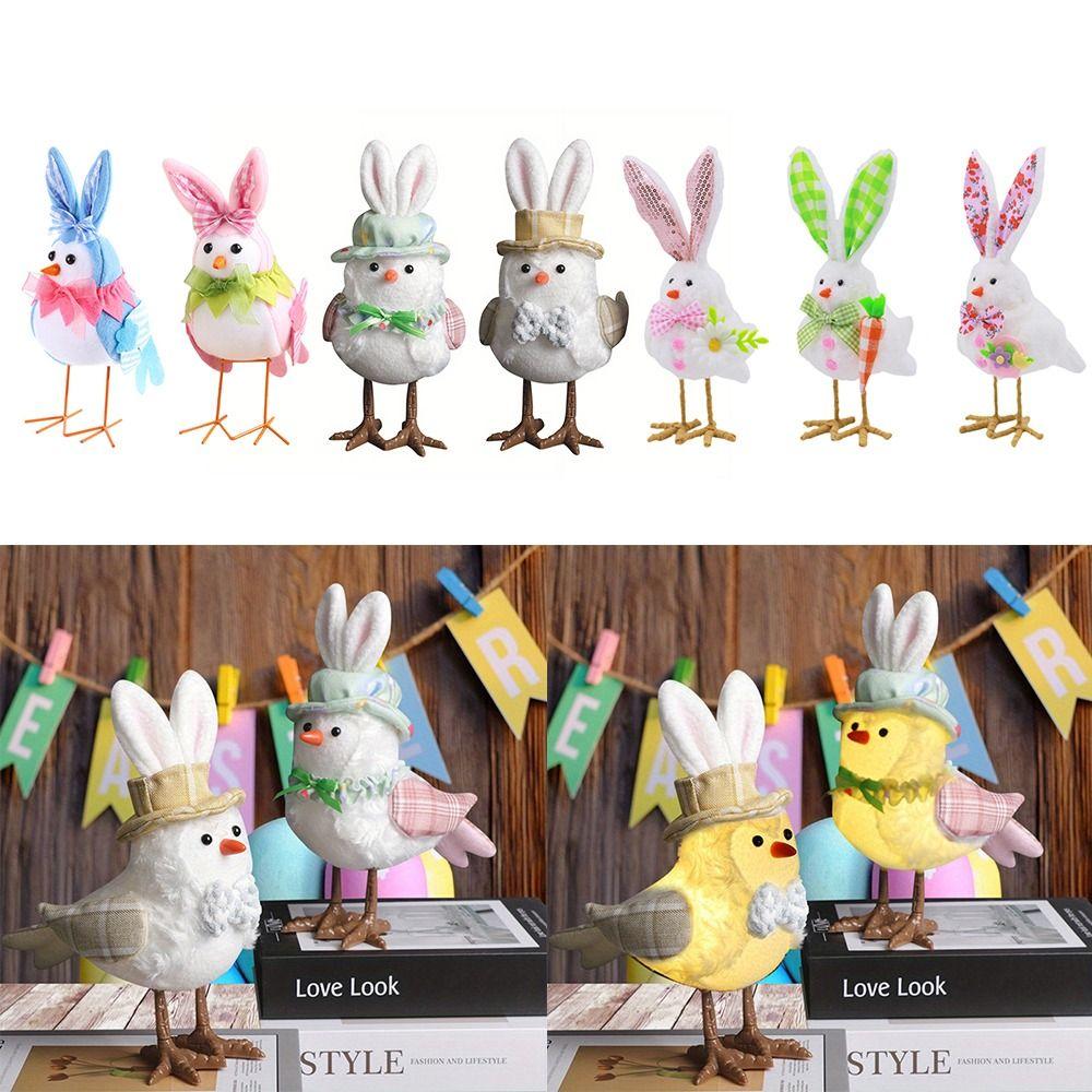 Multicolor Easter Bird Doll Cartoon Cartoon Bird Doll Plush Bunny Ear Bird Doll Easter Party 1-Blue
Multicolor Easter Bird Doll Cartoon Cartoon Bird Doll Plush Bunny Ear Bird Doll Easter Party 1-Blue