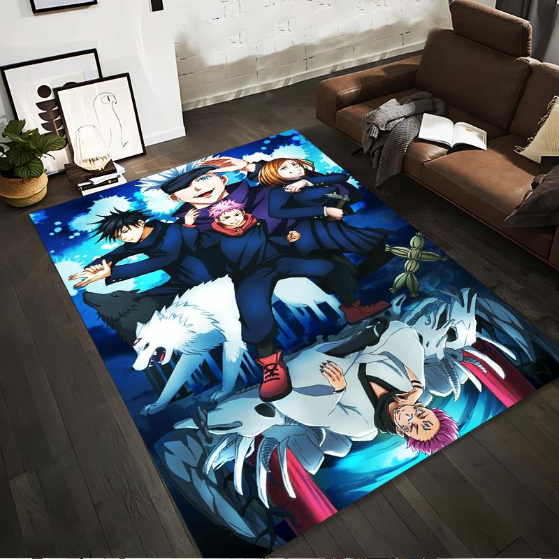 Anime Style Carpet with Characters, Wolves, and Vibrant Blue Background Suitable for use as an anti-slip for living room bedroom sofas 40x60cm( 15x23in )
Anime Style Carpet with Characters, Wolves, and Vibrant Blue Background Suitable for use as an anti-slip for living room bedroom sofas 40x60cm( 15x23in )