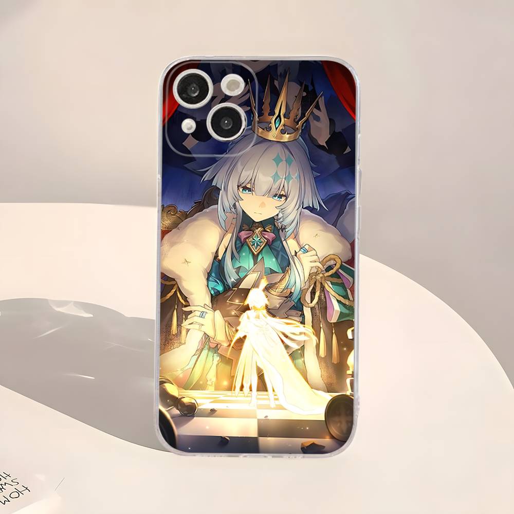 Honkai Star Rail Cyrene Transparent Phone Case For IPhone 16 15 14 13 12 11 Pro Max Plus Soft Cover iPhone 15 plus
Honkai Star Rail Cyrene Transparent Phone Case For IPhone 16 15 14 13 12 11 Pro Max Plus Soft Cover iPhone 15 plus