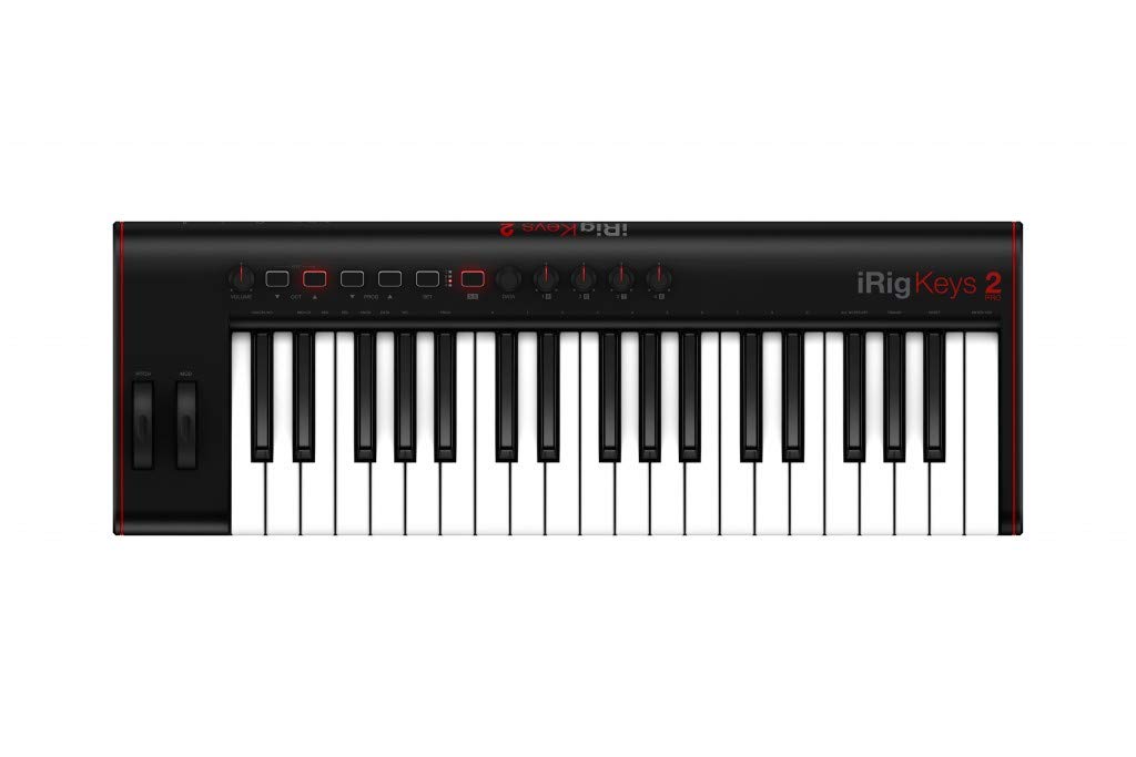 IK Multimedia iRig Keys 2 Pro MIDI Controller, 37-клавішна повнорозмірна клавіатура з аудіовиходом
IK Multimedia iRig Keys 2 Pro MIDI Controller, 37-клавішна повнорозмірна клавіатура з аудіовиходом