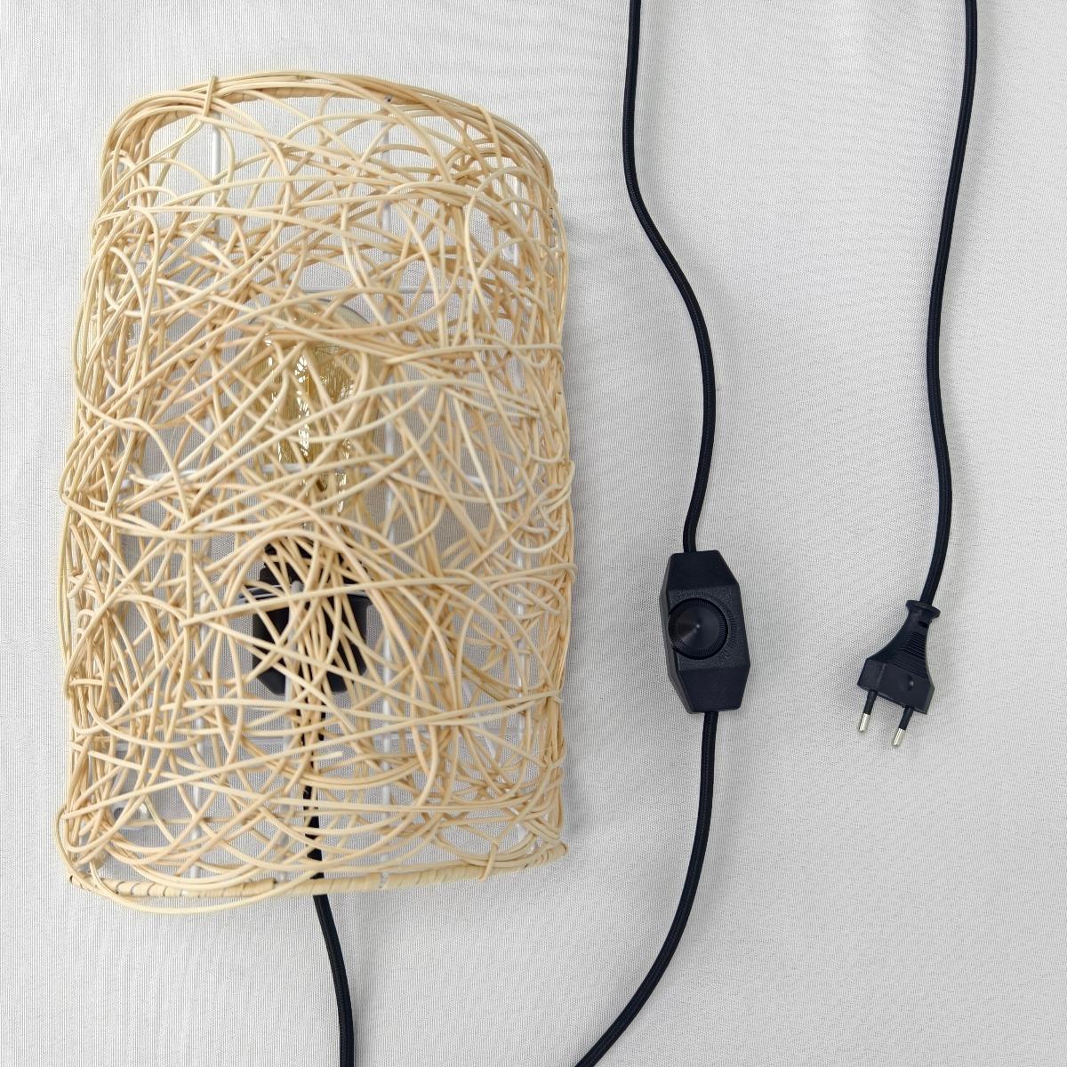 Rustic Iron Rattan Woven Wall Lamps E27 Woven Sconce Lights with Dimmable Switch Bedside Wall Light for Bedroom Entryway Hallway Dimmable switch&Without E27 Bulb
Rustic Iron Rattan Woven Wall Lamps E27 Woven Sconce Lights with Dimmable Switch Bedside Wall Light for Bedroom Entryway Hallway Dimmable switch&Without E27 Bulb