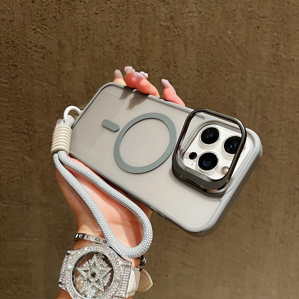 Metal Camera Bracket Protector Phone Cases For iPhone 16 17 Pro Max 15 14 Plus 13 12 Mini For Magsafe Magnetic Wrist Strap Cover iPhone 16 Pro
Metal Camera Bracket Protector Phone Cases For iPhone 16 17 Pro Max 15 14 Plus 13 12 Mini For Magsafe Magnetic Wrist Strap Cover iPhone 16 Pro