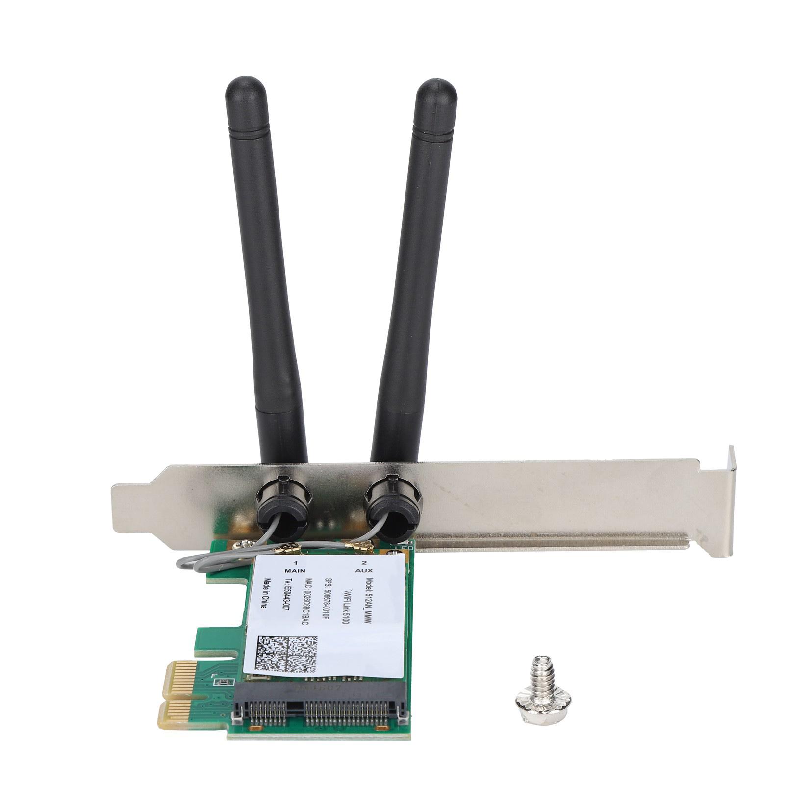 WiFi Adapter DualBand 2.45Ghz 300Mbps Signal Stability Wireless Connector for PC Desktop
WiFi Adapter DualBand 2.45Ghz 300Mbps Signal Stability Wireless Connector for PC Desktop