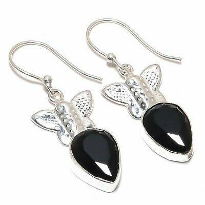 Серьги из серебра 925 пробы с натуральным черным камнем шпинелью 1,65 дюйма B7K90
Серьги из серебра 925 пробы с натуральным черным камнем шпинелью 1,65 дюйма B7K90