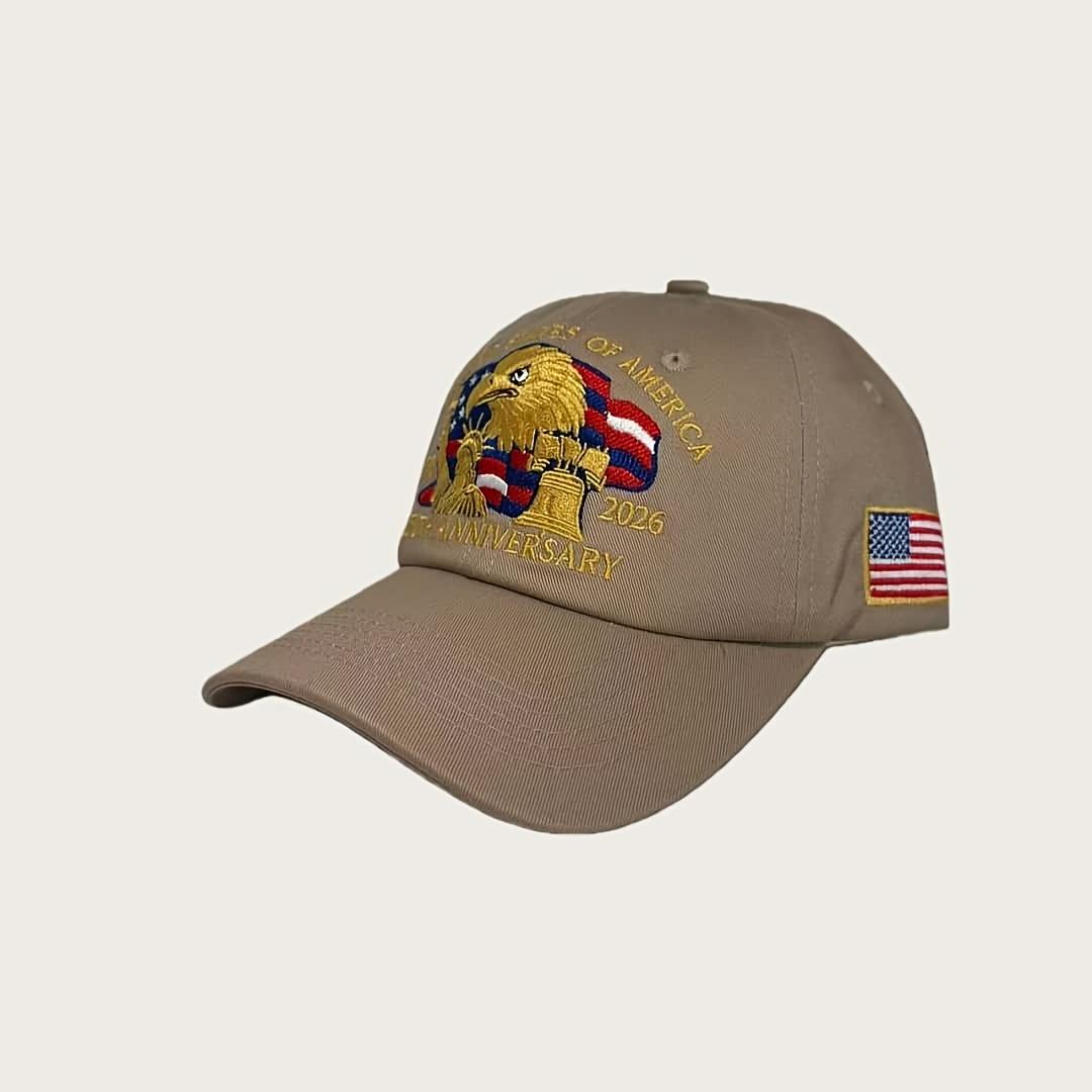United States 250th Anniversary Baseball Hat, Patriotic Pattern With Bald Eagle & Flag, Adjustable Casual Cap For Outdoor Daily хаки
United States 250th Anniversary Baseball Hat, Patriotic Pattern With Bald Eagle & Flag, Adjustable Casual Cap For Outdoor Daily хаки
