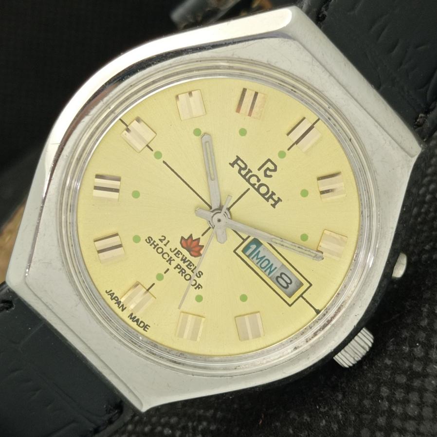 USED CLASSIC RICOH R31 AUTOMATIC JAPAN MENS OLD GOLDEN DIAL WATCH a425292-2 R1024b-a425292
USED CLASSIC RICOH R31 AUTOMATIC JAPAN MENS OLD GOLDEN DIAL WATCH a425292-2 R1024b-a425292