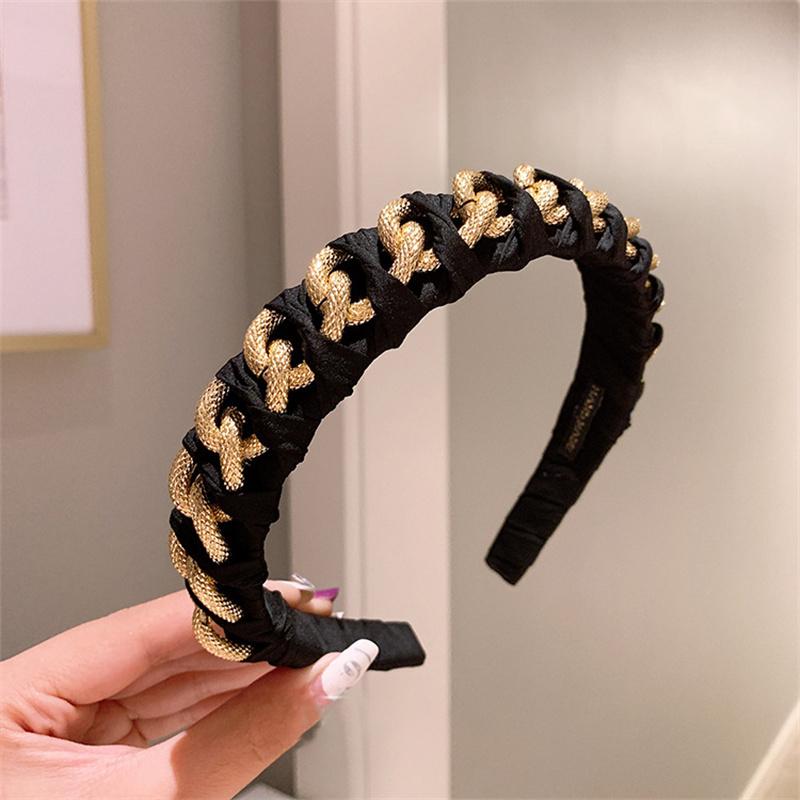 Мода Женщины Сплав Цепочка Повязка на Голову Аксессуары для Волос Ободок Обруч Девушка Головной Убор Взрослый Ручная Работа Однотонные Плетеные Повязки на Голову Size fits all
Мода Женщины Сплав Цепочка Повязка на Голову Аксессуары для Волос Ободок Обруч Девушка Головной Убор Взрослый Ручная Работа Однотонные Плетеные Повязки на Голову Size fits all