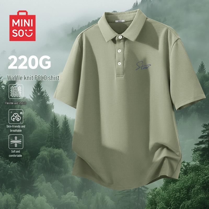 MINISO Men s Waffle Knit Polo Shirt 2XL
MINISO Men s Waffle Knit Polo Shirt 2XL