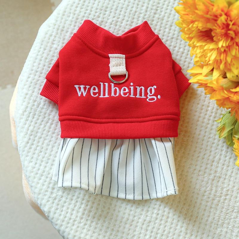 Autumn and winter festival pet cute puppy kitten casual fashion clothing happiness skirt Xs-bust 30, length 20cm, about 1.0-1.5kg
Autumn and winter festival pet cute puppy kitten casual fashion clothing happiness skirt Xs-bust 30, length 20cm, about 1.0-1.5kg