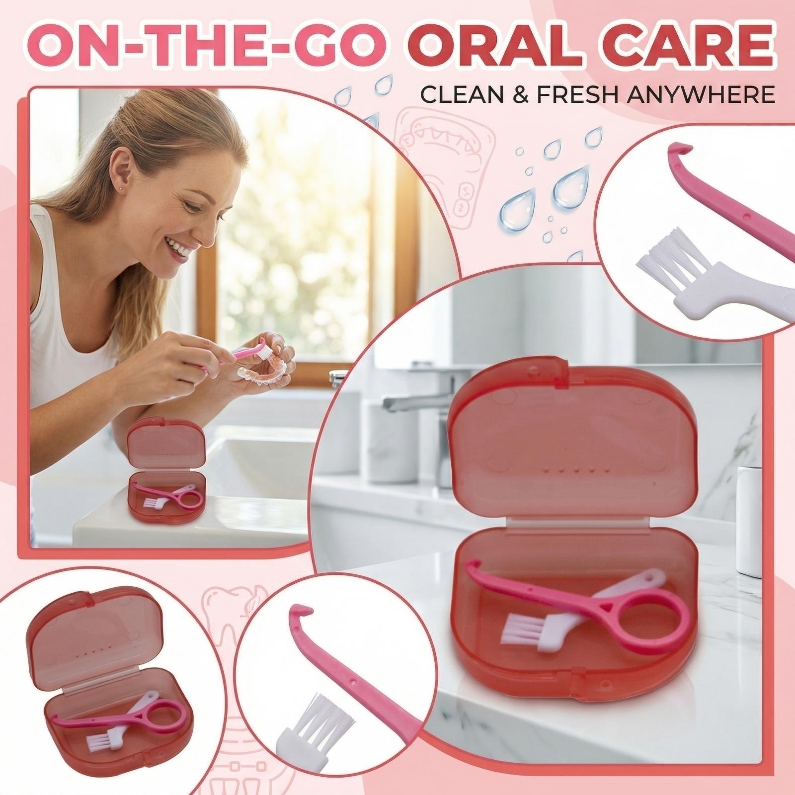 Portable Braces Cleaning Box Denture Cleaner Portable Teeth Box One Size червоний
Portable Braces Cleaning Box Denture Cleaner Portable Teeth Box One Size червоний