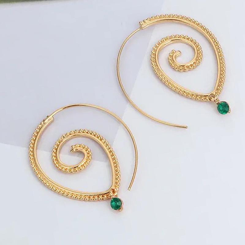 CAOSHI Hyperbole Style Hoop Earrings for Women Fashion Spiral Shape Design Ear Jewelry for Party Chic Accessories for Female
CAOSHI Hyperbole Style Hoop Earrings for Women Fashion Spiral Shape Design Ear Jewelry for Party Chic Accessories for Female