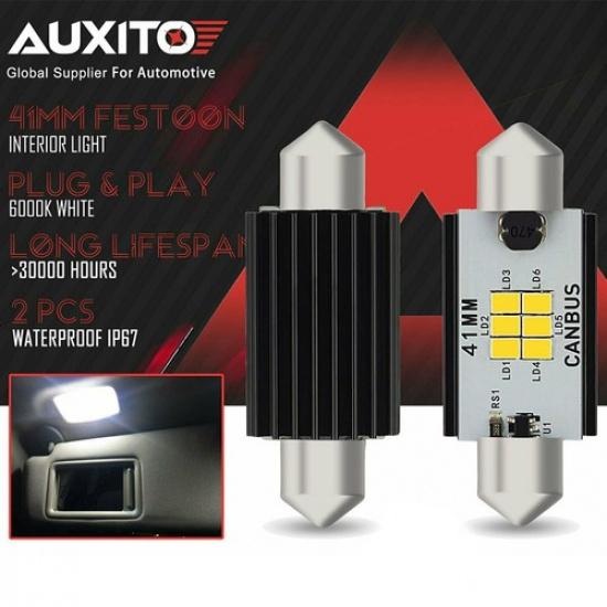 42mm LED 578 Light Interior Map Fit Bulbs Ford 2001-03 F-150 2002-10 Explorer x2
42mm LED 578 Light Interior Map Fit Bulbs Ford 2001-03 F-150 2002-10 Explorer x2