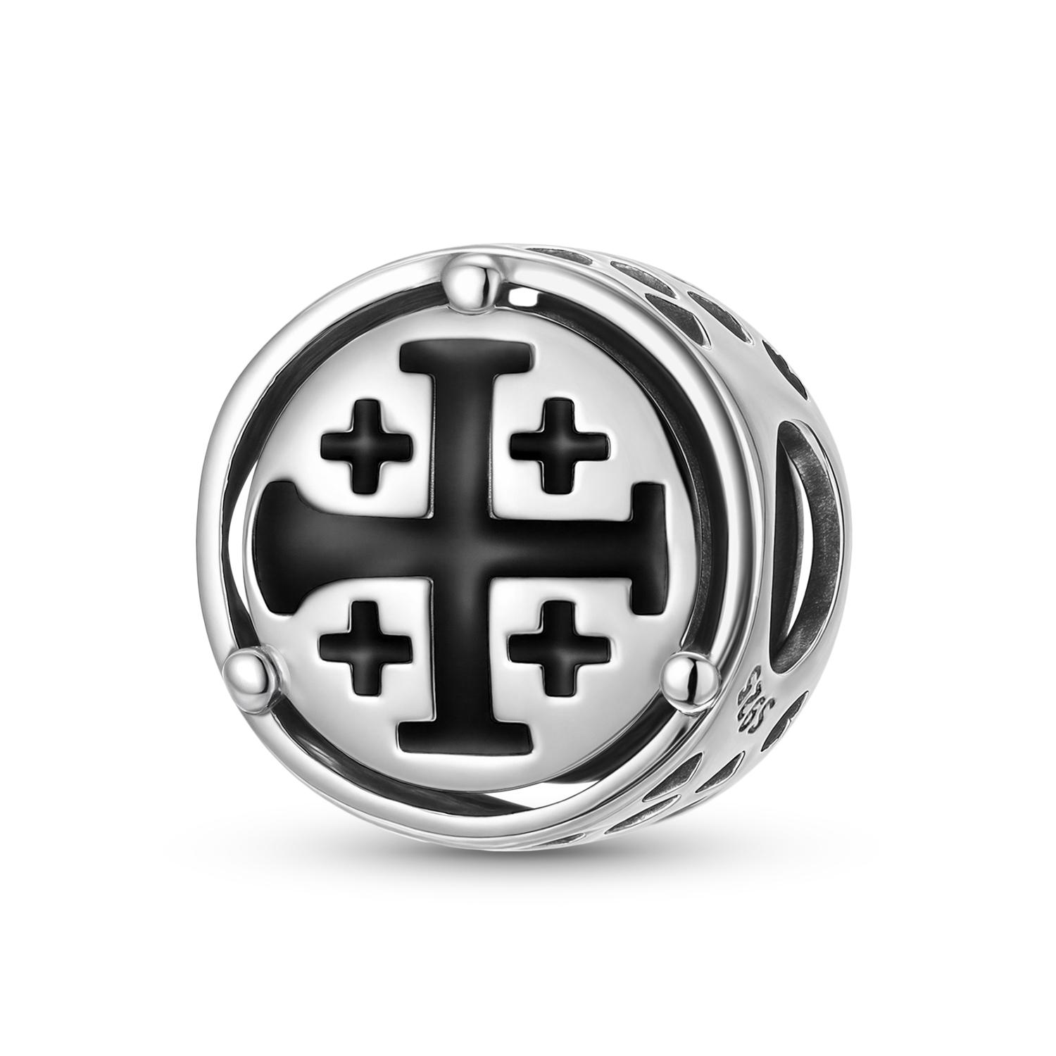 Jerusalem Cross Charm Authentic 925 Sterling Silver Symbol Series Beads for Women DIY Bracelet Charm Necklace Jewelry Making
Jerusalem Cross Charm Authentic 925 Sterling Silver Symbol Series Beads for Women DIY Bracelet Charm Necklace Jewelry Making