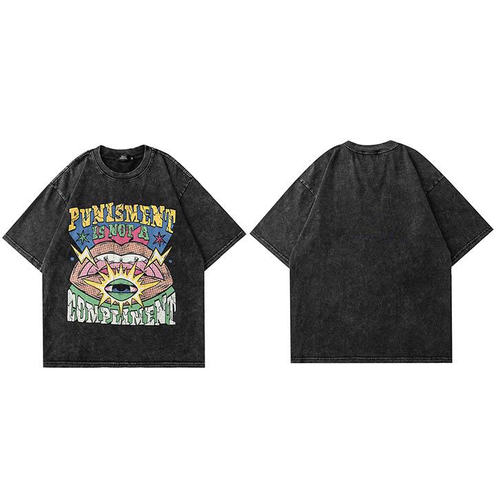 Hip Hop Streetwear Washed Black Tshirt Men Cartoon Eye Graphic T Shirt Vintage Harajuku Cotton TShirt Summer Tops Tees M
Hip Hop Streetwear Washed Black Tshirt Men Cartoon Eye Graphic T Shirt Vintage Harajuku Cotton TShirt Summer Tops Tees M