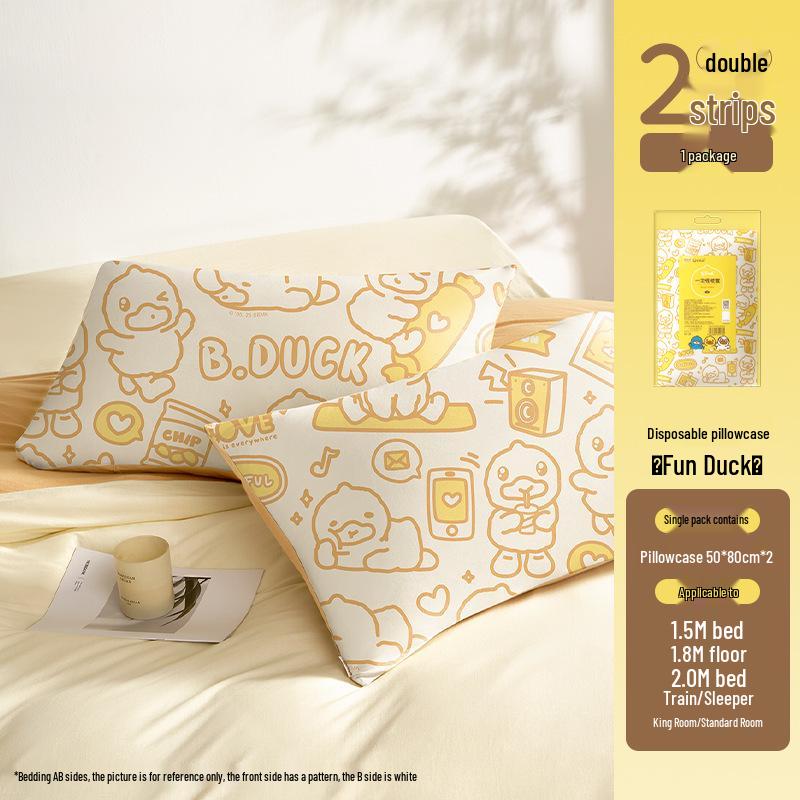 Disposable Pillowcase & Thickened Duvet Cover Set for Double Bed - 4 Pieces, Ideal for Hotel and Travel.
Disposable Pillowcase & Thickened Duvet Cover Set for Double Bed - 4 Pieces, Ideal for Hotel and Travel.