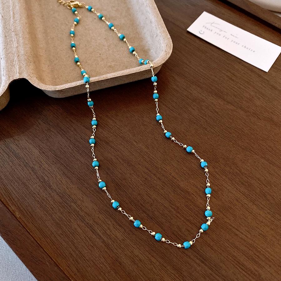 Позолоченное 14-каратным золотом ожерелье с подвеской в виде бирюзового подсолнуха, этническая цепочка для ключиц, высококачественный бисерный дизайн
Позолоченное 14-каратным золотом ожерелье с подвеской в виде бирюзового подсолнуха, этническая цепочка для ключиц, высококачественный бисерный дизайн