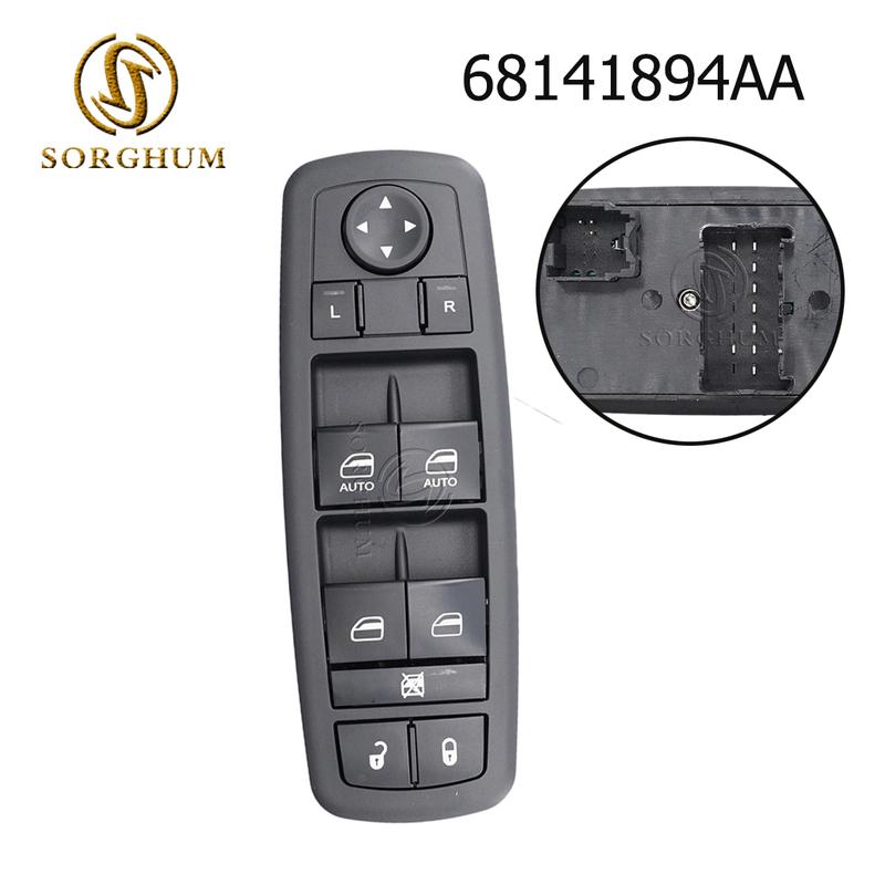 SORGHUM Electric Master Power Window Switch Regulator For Dodge Ram 1500 2500 3500 Chrysler Jeep Liberty 68141894AA 68110866AA
SORGHUM Electric Master Power Window Switch Regulator For Dodge Ram 1500 2500 3500 Chrysler Jeep Liberty 68141894AA 68110866AA