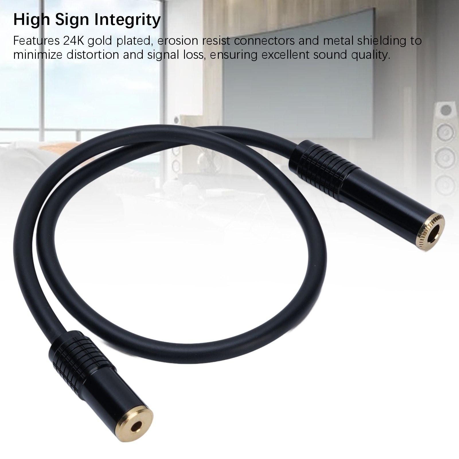 3.5mm to 6.35mm Stereo Sound Cable 6.35mm 1 4in Female to 3.5mm 1 8in Female Sound Cable for Guitar PC Tablet 0.5m
3.5mm to 6.35mm Stereo Sound Cable 6.35mm 1 4in Female to 3.5mm 1 8in Female Sound Cable for Guitar PC Tablet 0.5m