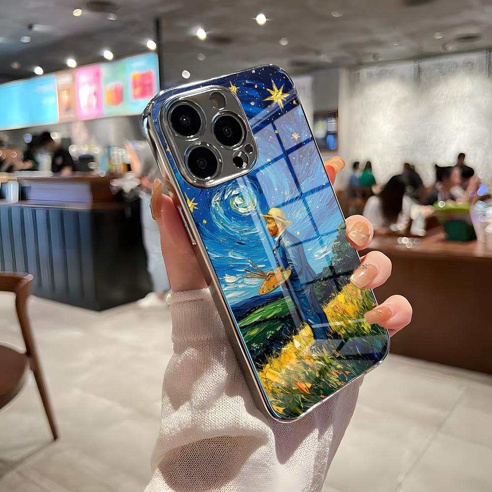 Van Gogh Oil Paintings Phone Case For IPhone 17 Pro Max 15 Pro 16 14 Plus 12 13 Mini 11 Pro Shockproof Electroplated Glass Cover iPhone 15 Plus
Van Gogh Oil Paintings Phone Case For IPhone 17 Pro Max 15 Pro 16 14 Plus 12 13 Mini 11 Pro Shockproof Electroplated Glass Cover iPhone 15 Plus