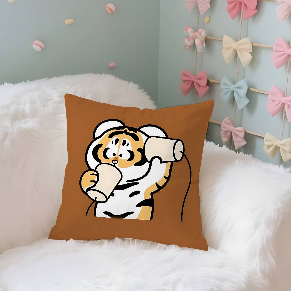 Funny CuteHFat TigerS Case Plush Fabric Soft Pillowcase Double Sided Print Cushion Cover Household Gifts 40x40CM(16x16in)
Funny CuteHFat TigerS Case Plush Fabric Soft Pillowcase Double Sided Print Cushion Cover Household Gifts 40x40CM(16x16in)