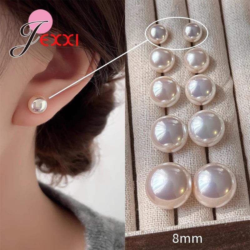 Pearl Earrings S925 Sterling Silver Pinkish Cream Pearls 8-14mm Hypoallergenic Studs Minimalist Luxury Earrings Bridal Gift
Pearl Earrings S925 Sterling Silver Pinkish Cream Pearls 8-14mm Hypoallergenic Studs Minimalist Luxury Earrings Bridal Gift
